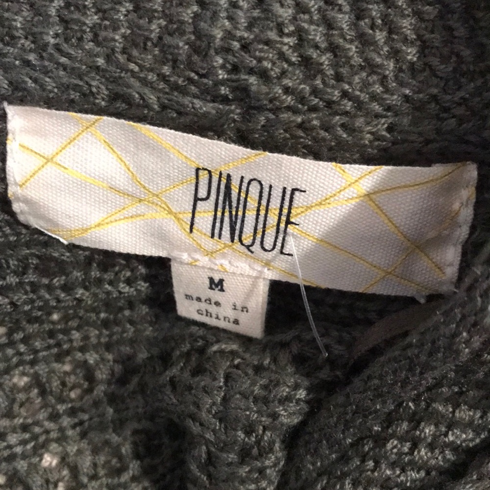 Stitch Fix Pinque Forest Olive Green Cardigan Long - Picture 6 of 6